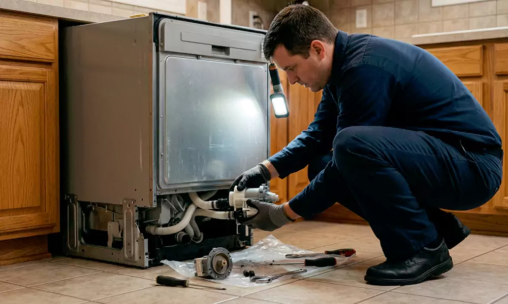 Dishwasher Pump Replacement in Chelmsford, MA