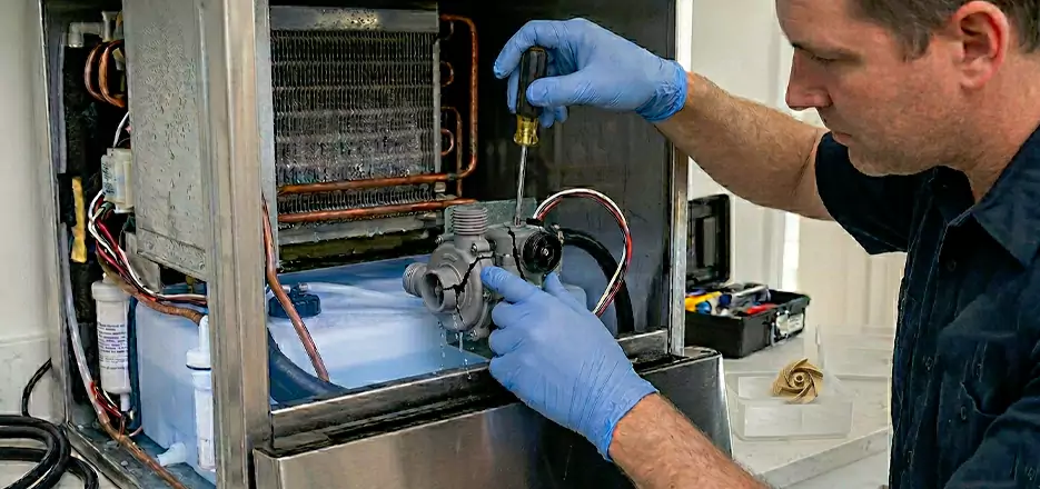 Commercial Ice Maker Water Pump Repair in Chelmsford