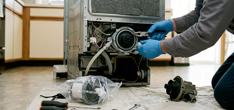 Dishwasher Motor Pump Replacement in Chelmsford
